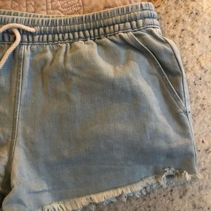 aerie denim lounge shorts